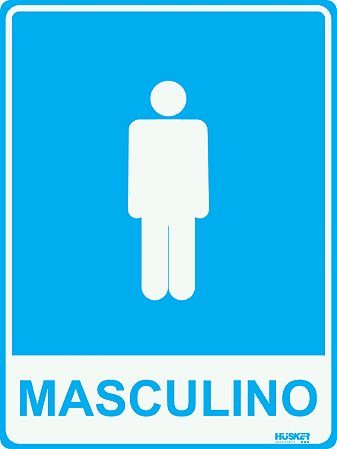 Placa Sanitário Masculino