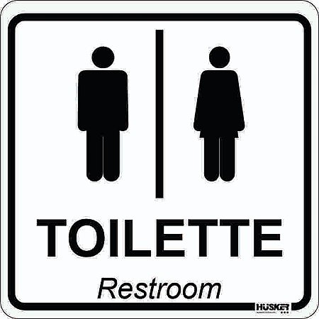 Placa Toalete Unissex