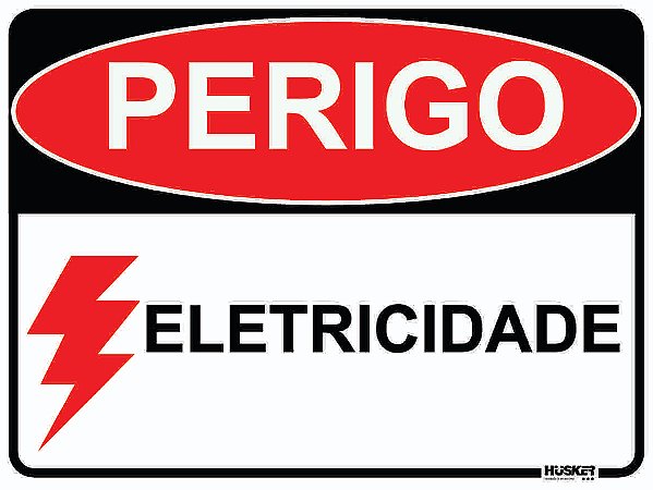 Placa Perigo Eletricidade