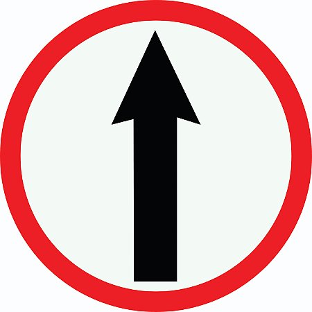 Placa Sentido Obrigatório