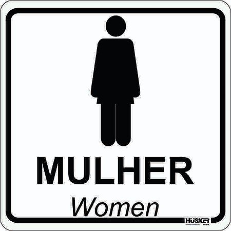 Placa Toalete Feminino