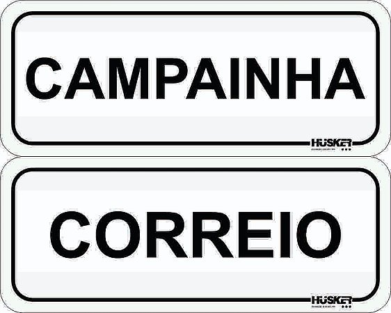 Kit de Placas Campainha e Correio