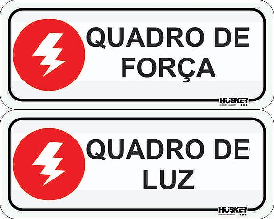 Kit de Placas Quadro de Força e Quadro de Luz