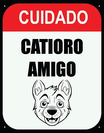 Placa Cuidado – Catioro