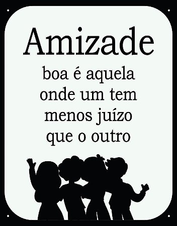 Placa Amizade Boa