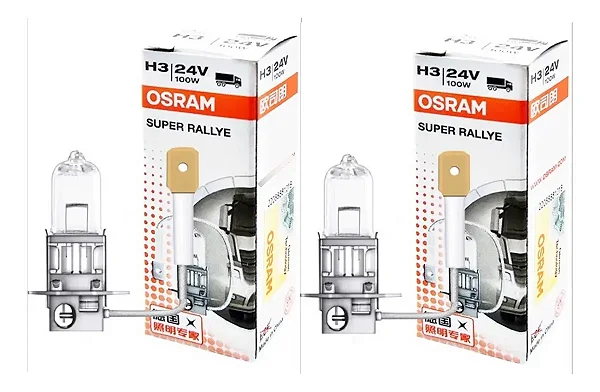 2x Lâmpadas Osram Truckstar H3 24v 100w Para Caminhão