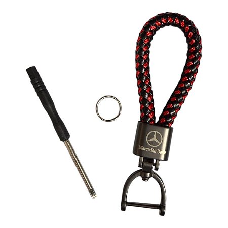 Chaveiro Couro Mercedes Benz Classe A C Slk Gla Cla Gle