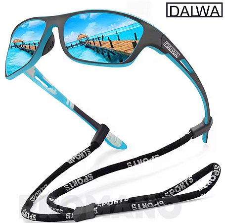 Óculos Sol Dalwa Unissex Ciclismo Pescaria Polarizado Uv400