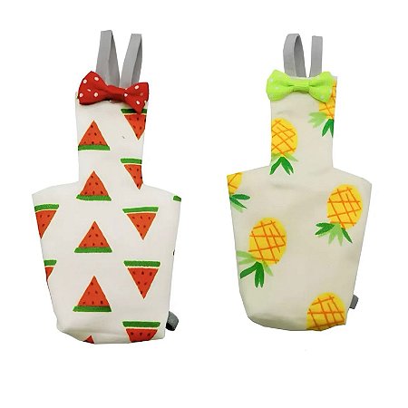 2x Fralda de passaro lavavel roupa Calopsita luxo Aves Masas - Tamanho M