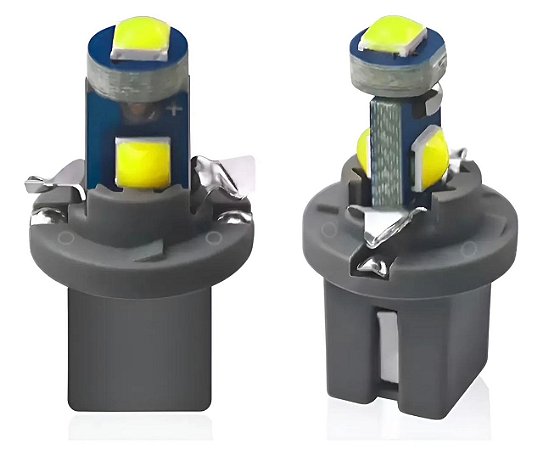 5 Lâmpadas Pinguinho B8.5 D Led Painel Carro Envio Já B8.5 Branco