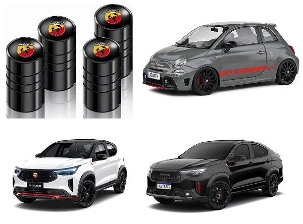 Tampa Bico Pino De Valvula Pneu Roda Abarth - Envio Imediato