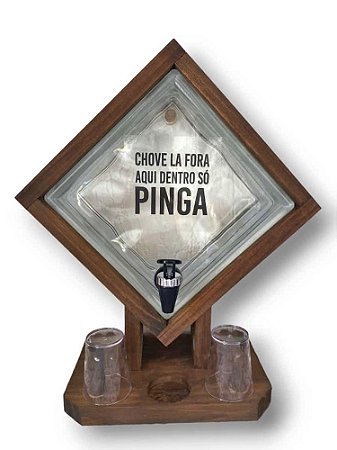 Pingometro Tijolo de Vidro Frases