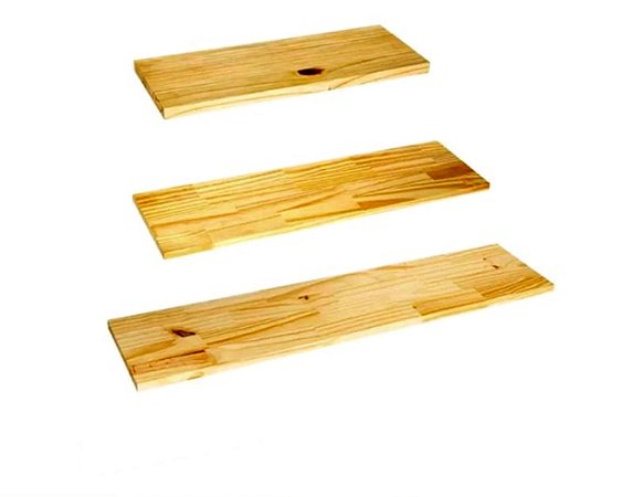 KIT 3 Prateleiras / Taboas de 20 Várias Medidas