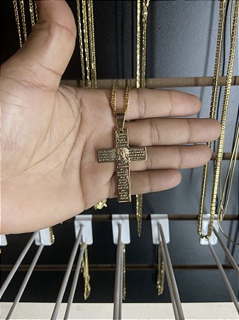 PINGENTE CRUCIFIXO PAI NOSSO