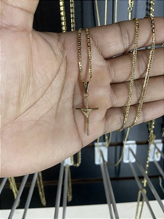 PINGENTE CRUCIFIXO PALITO ENROLADO PEQUENO