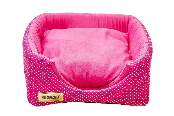 Cama Iglu e Toca Para Cachorro Luppet Rosa Poa Tamanho:M