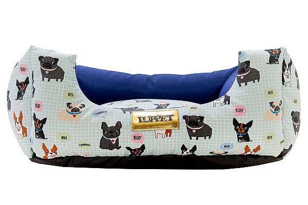 Kit Enxoval Luxo para Cachorro 100% Impermeavel Luppet Azul Cachorrinho