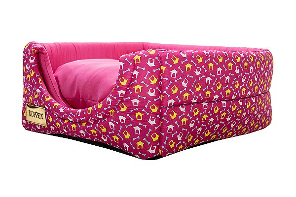 Cama Iglu e Toca Para Cachorro Luxo Rosa A3