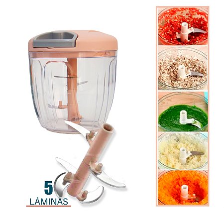 Processador De Alimentos Manual 5 Lâminas- 1 Peça Dolce Home