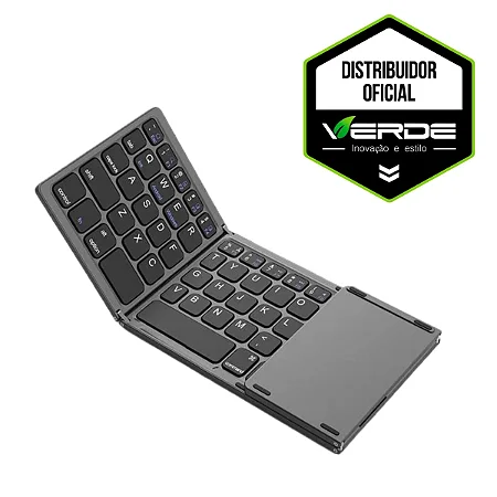 Mini Teclado Dobrável Bluetooth - Verde