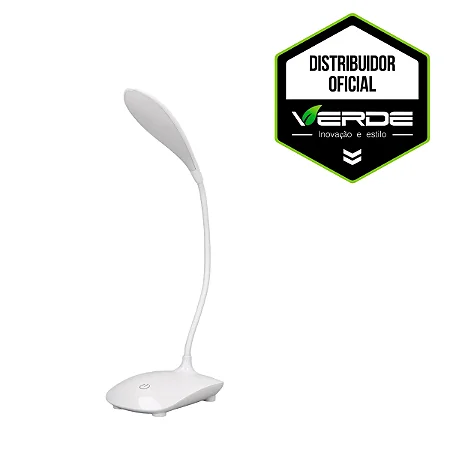 Luminária de Mesa Flexível Touch - Portátil de LED - Verde
