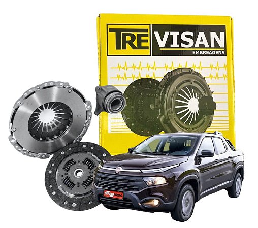 Kit de Embreagem Toro 1.8 16V e-Torq Flex 2016 2017 2018 2019 2020