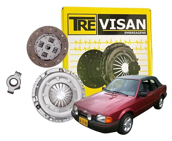 Kit de Embreagem Escort 1.3/1.6 CHT 1983 1984 1985 1986 1987 1988 1989 1990 1991 1992