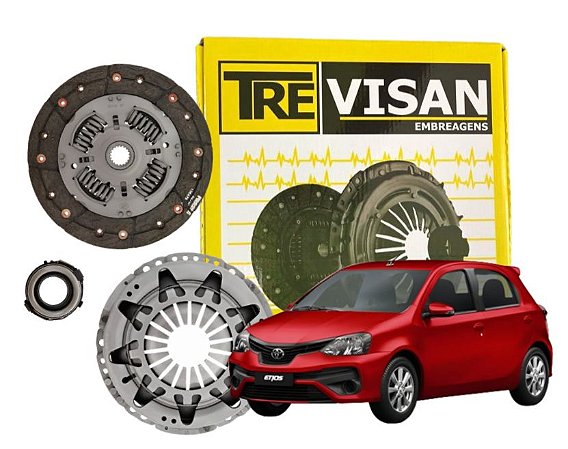 Kit de Embreagem ETIOS/YARIS 1.3/1.5 2013 2014 2015 2016