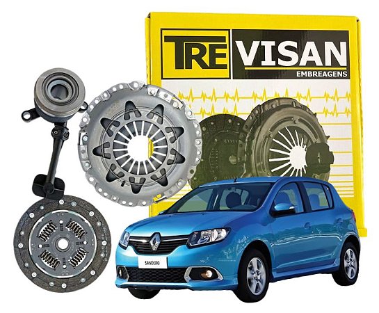 Kit de Embreagem Sandero 1.0 (12v) 3 CILINDROS 2015 2016 2017 2018 2019 2020 2021 2022