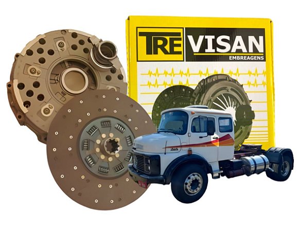 KIT DE EMBREAGEM MERCEDES BENZ MB - 1525 1625 1630 1632 1924 1929 1983 1934 2225 2325