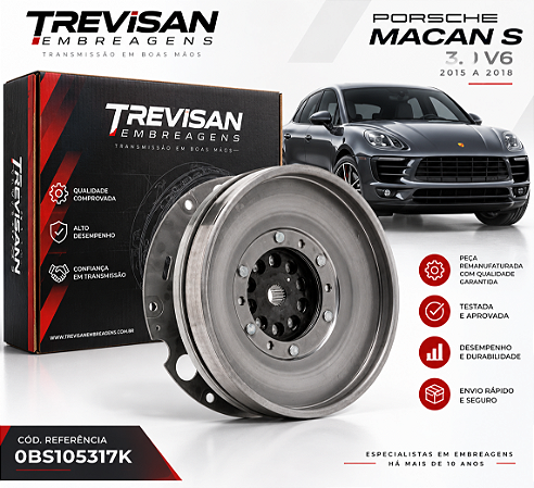 Volante Bimassa Porsche Macan S 3.0 V6 2015 a 2018
