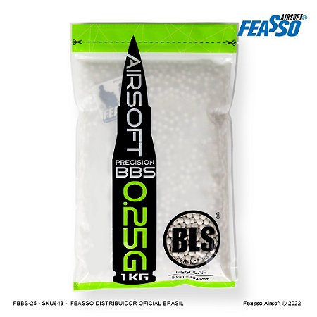 BLS - ESFERA PLASTICA BBS, 5.95 MM 0,25 G COM 4000 UN