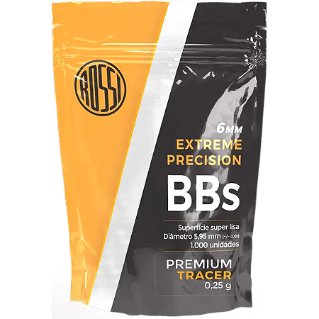 ROSSI - ESFERA PLAST. 0.25G (SACO 1.000UN) 6,0MM TRACER
