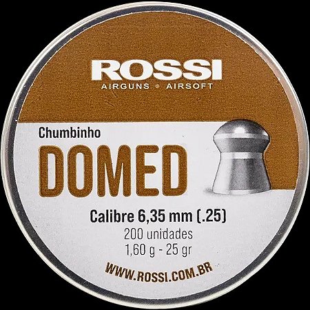 Chumbinho Rossi Domed 6,35 mm (200 un)