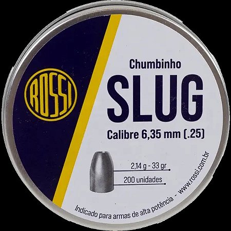 Chumbinho Rossi Slug 6,35mm (200 un)