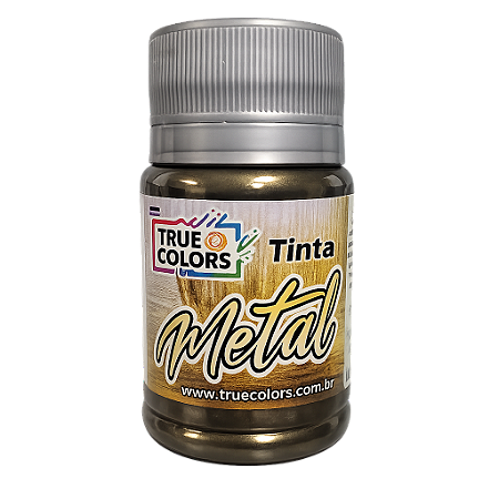 Ouro Negro Tinta Acrílica Metal True Colors