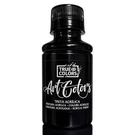 Preto Básico Tinta Acrílica Art Colors True Colors