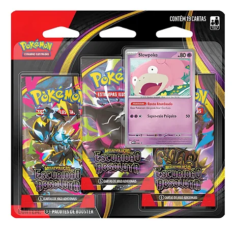 Slowpoke Blister Triplo Pokémon Escuridão Absoluta
