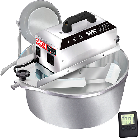 Misturador Elétrico 10 Litros 50/60 Hz Bivolt 127/220 V + Suporte + Timer - Alumínio - PA10 SARO