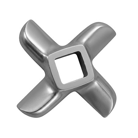 Faca Cruzeta para Moedor de Carne Boca 8 – Navalha de Aço para Equipamentos SARO