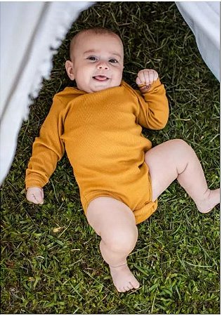 Body Canelado Bebê