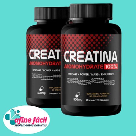 Creatina Monohydrate 100% Natus Verde 120 Cápsulas