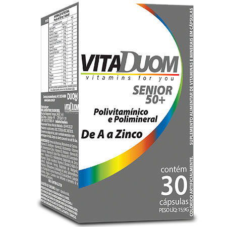 VitaDuom Senior de A a Zinco Duom 30 cápsulas