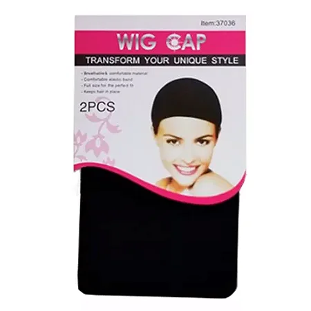 Wig cap - Touca de malha esticável * PRETA