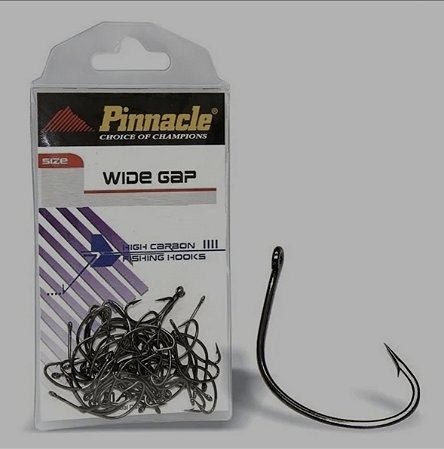 Anzol Wide Gap 1/0 Pinnacle (25 peças)