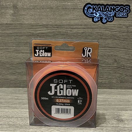 Linha monofilamento J-Glow JR Pesca laranja