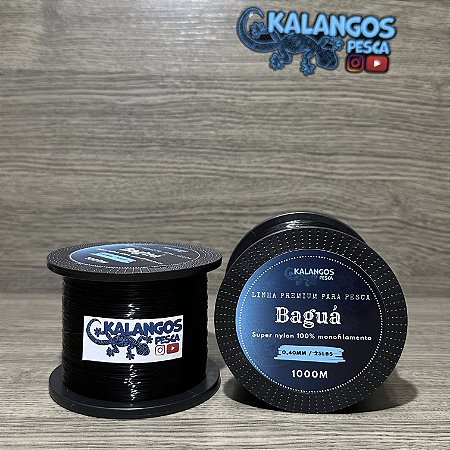 Linha preta Baguá 1000m Kalangos Pesca