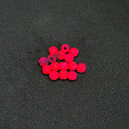 Miçanga Abacaxi rosa fluorescente da Kalangos (10 unidades)