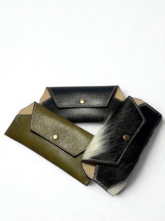 Porta óculos em couro