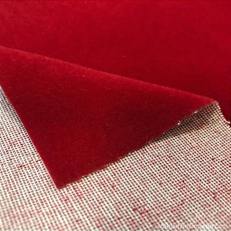 Veludo Flocado Embalagem e Decoração - Vermelha